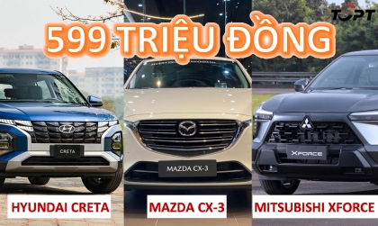 Đồng giá 599 triệu đồng: Hyundai Creta, Mazda CX-3 hay Mitsubishi Xforce sẽ là lựa chọn cho bạn?